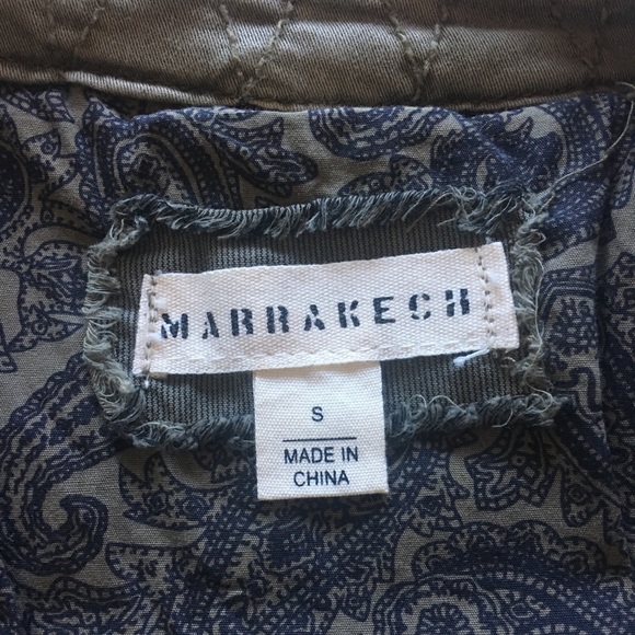 New Anthropologie Marrakech Green Utility Jacket - Picture 5 of 8